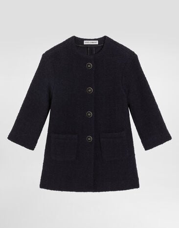 Dolce & Gabbana Bouclé coat Blue L54C61FUZDZ