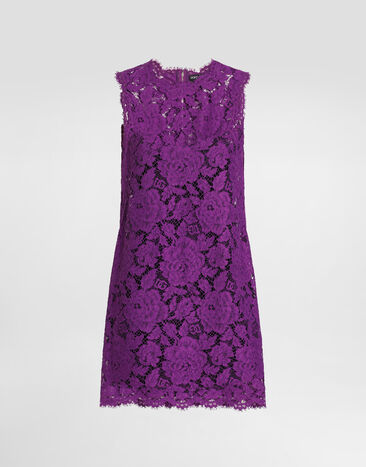 Dolce & Gabbana Lace dress Purple F6ATYTHLM7L