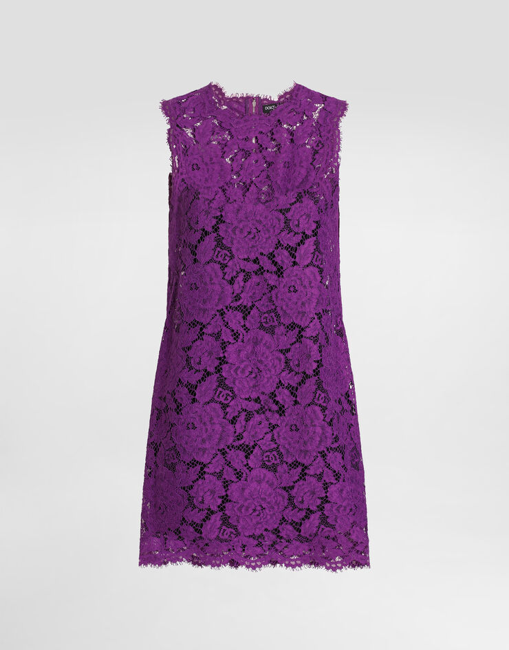 Dolce & Gabbana Lace dress Purple F6ATYTHLM7L