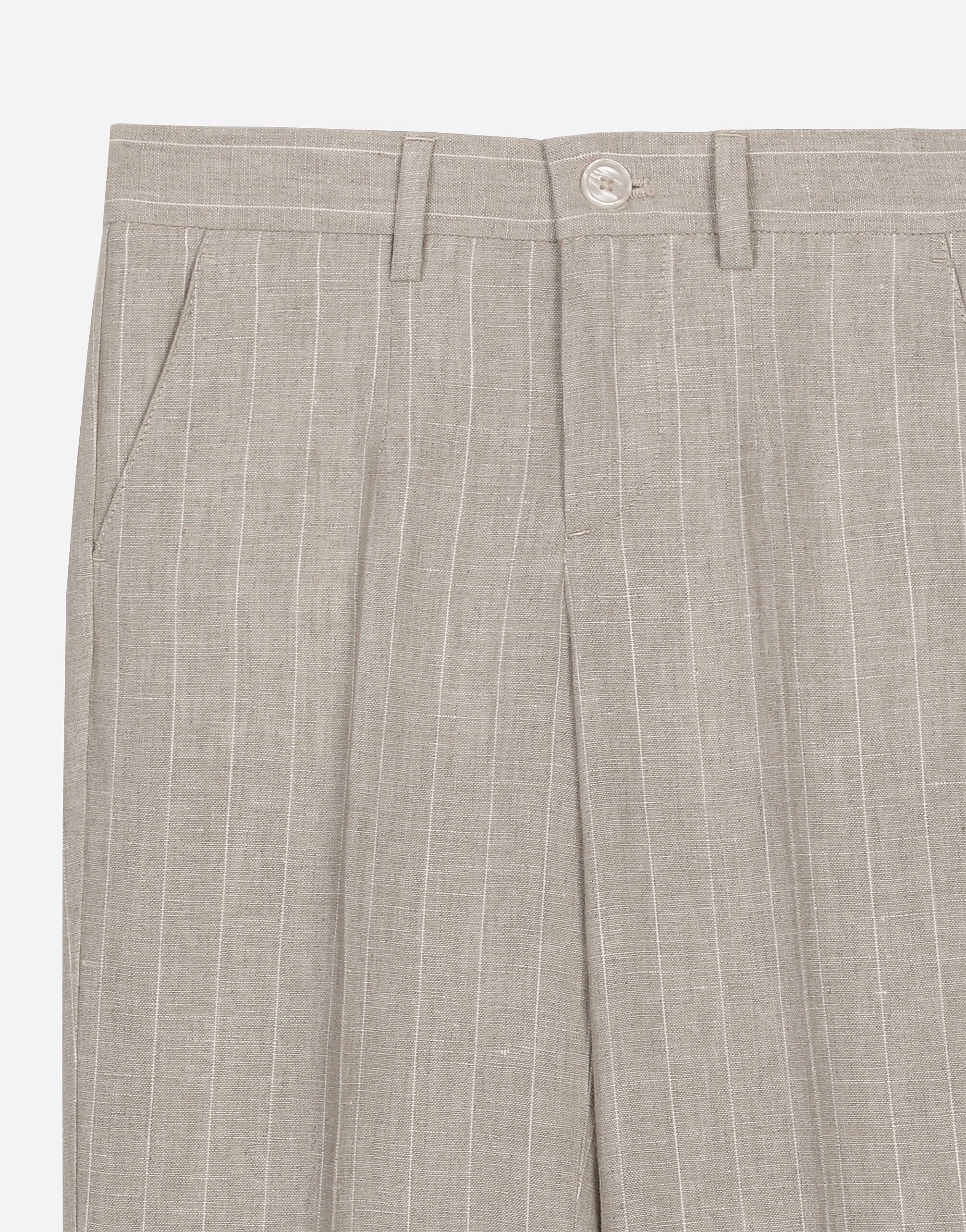 Classic pinstripe linen pants in Multicolor for Boys