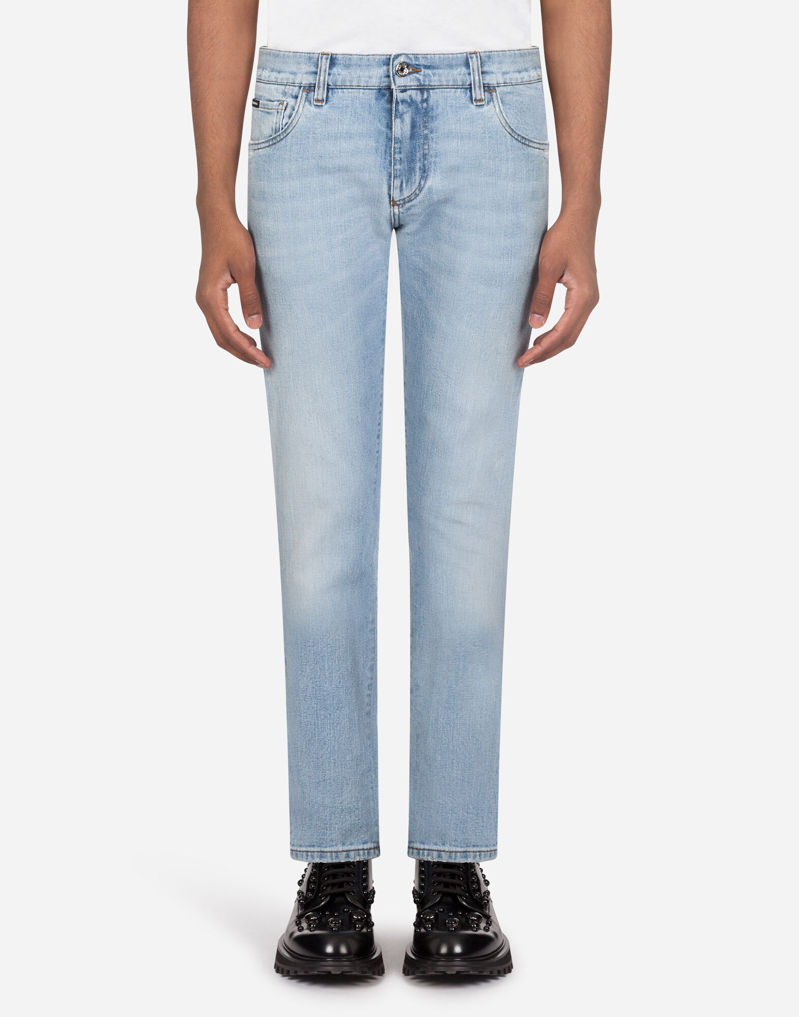 Stretch colored jeans clearance
