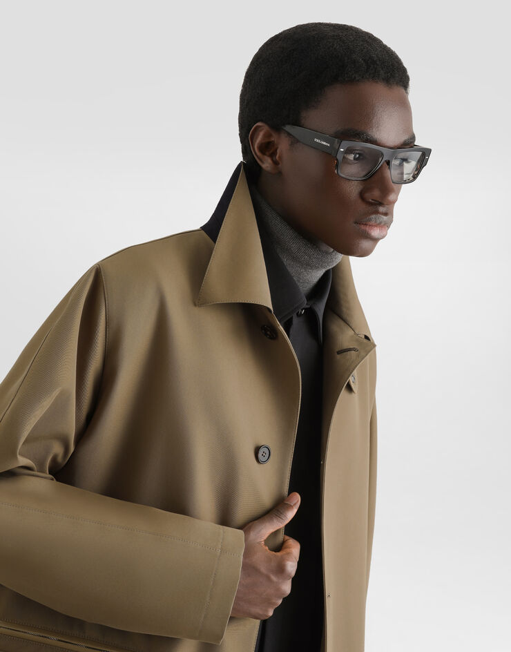 Dolce & Gabbana Single-breasted cotton trench coat  G061ETHUMXA