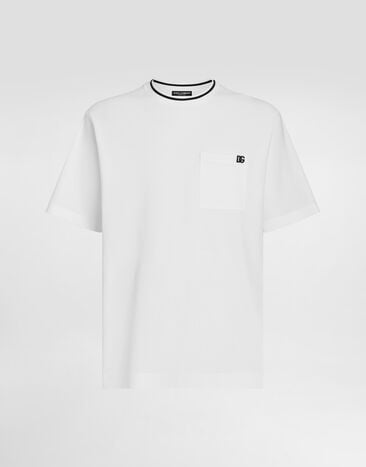 Dolce & Gabbana Cotton piqué t-shirt White G8ST3ZHU7UT