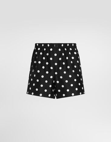Dolce & Gabbana Polka dot-print silk twill boxer shorts Dolce & Gabbana Polka dot-print silk twill boxer shorts Multicolor M3A21TIS13M