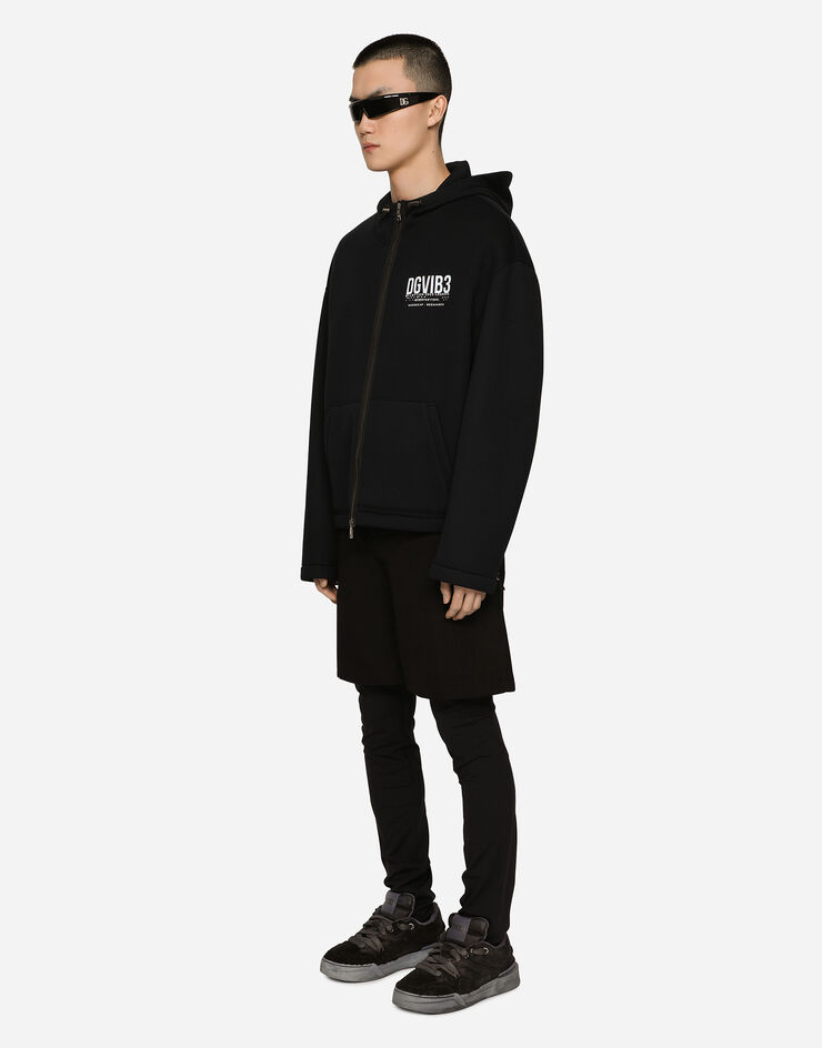 Dolce & Gabbana ジャケット テクニカルファブリック DGVIB3プリント ブラック G9ZO3TGF551