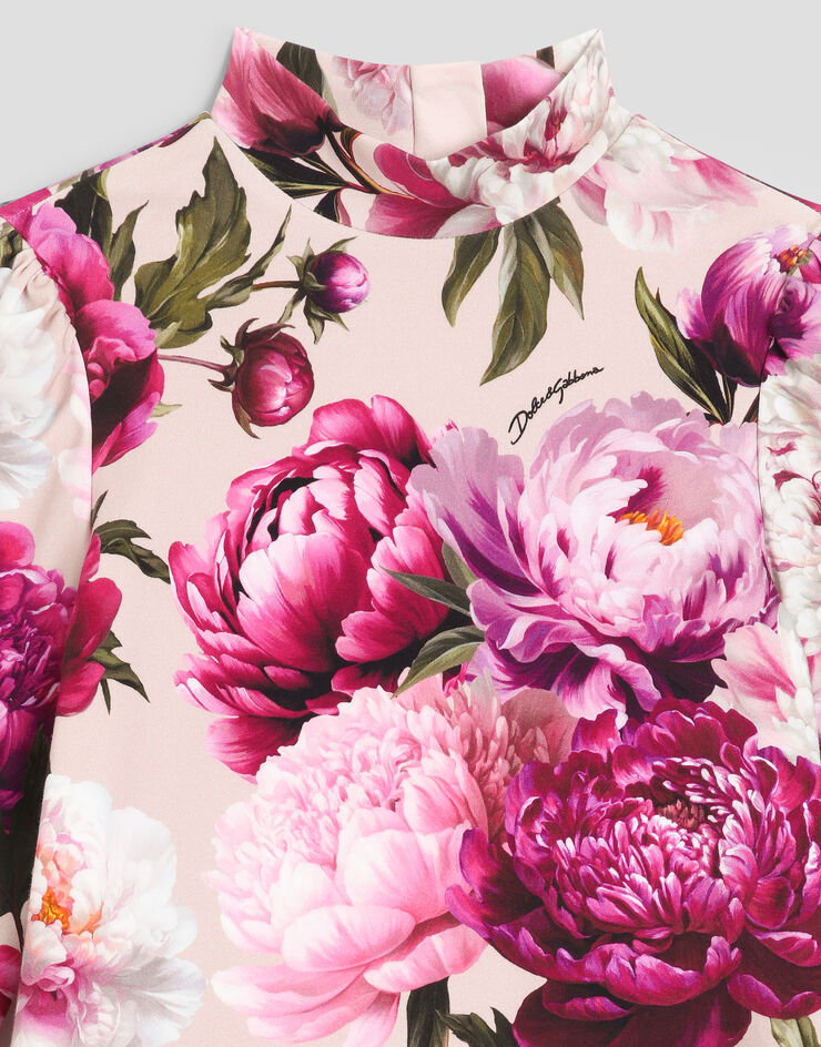 Dolce & Gabbana Peony-print interlock dress Dolce & Gabbana Peony-print interlock dress Multicolor L5JD7LG7QZU