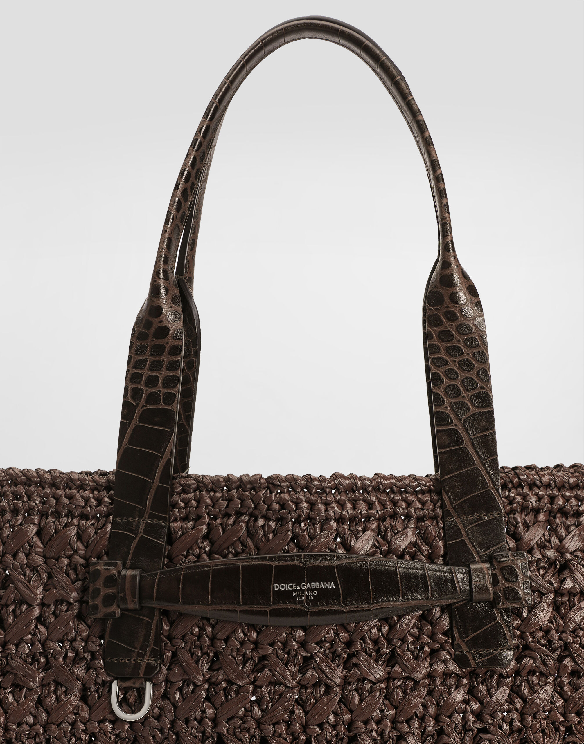 Raffia crochet shopper in Brown for Men | Dolce&Gabbana® US