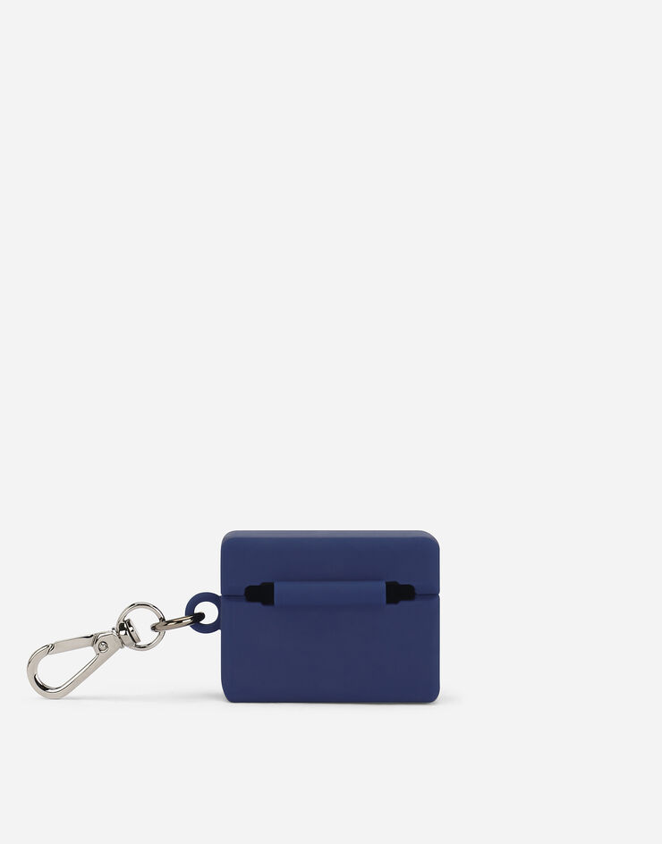 Dolce&Gabbana Airpods-Etui aus Gummi mit DG-Logo Blau BP3263AG816