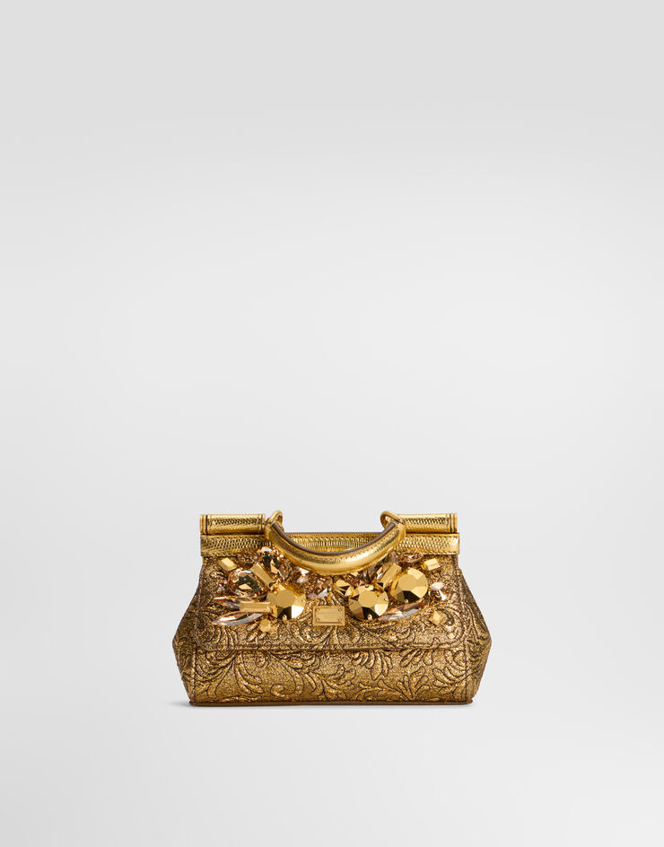 Dolce & Gabbana Mini Sicily handbag in brocade Dolce & Gabbana Mini Sicily handbag in brocade Gold BB7116B0849