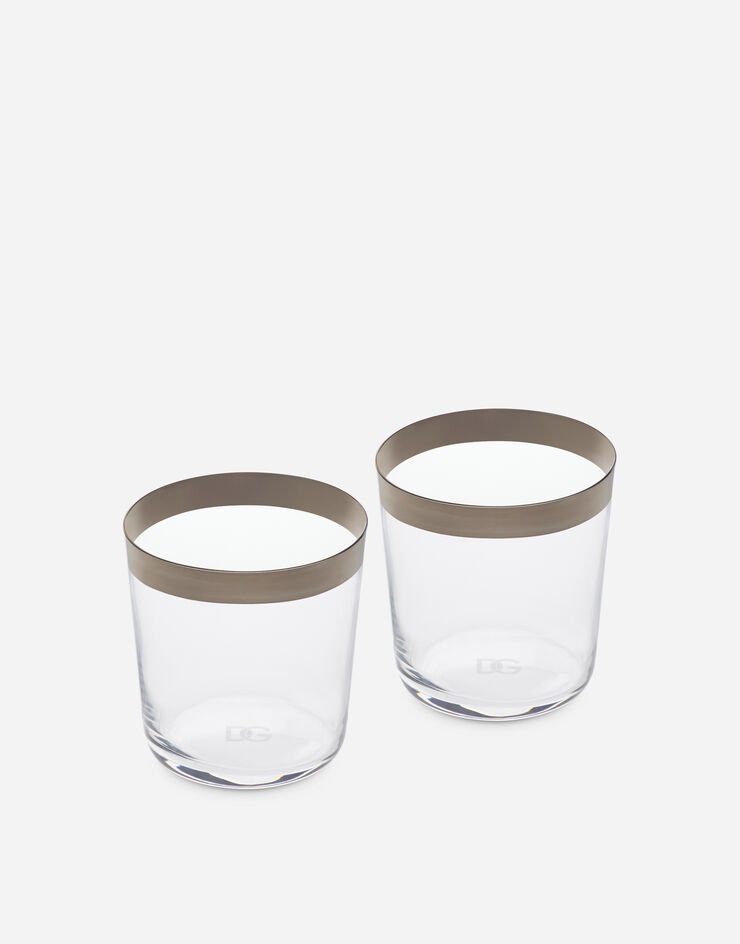 Dolce & Gabbana Set 2 Verres à Eau Multicolore TCBS02TCAGU