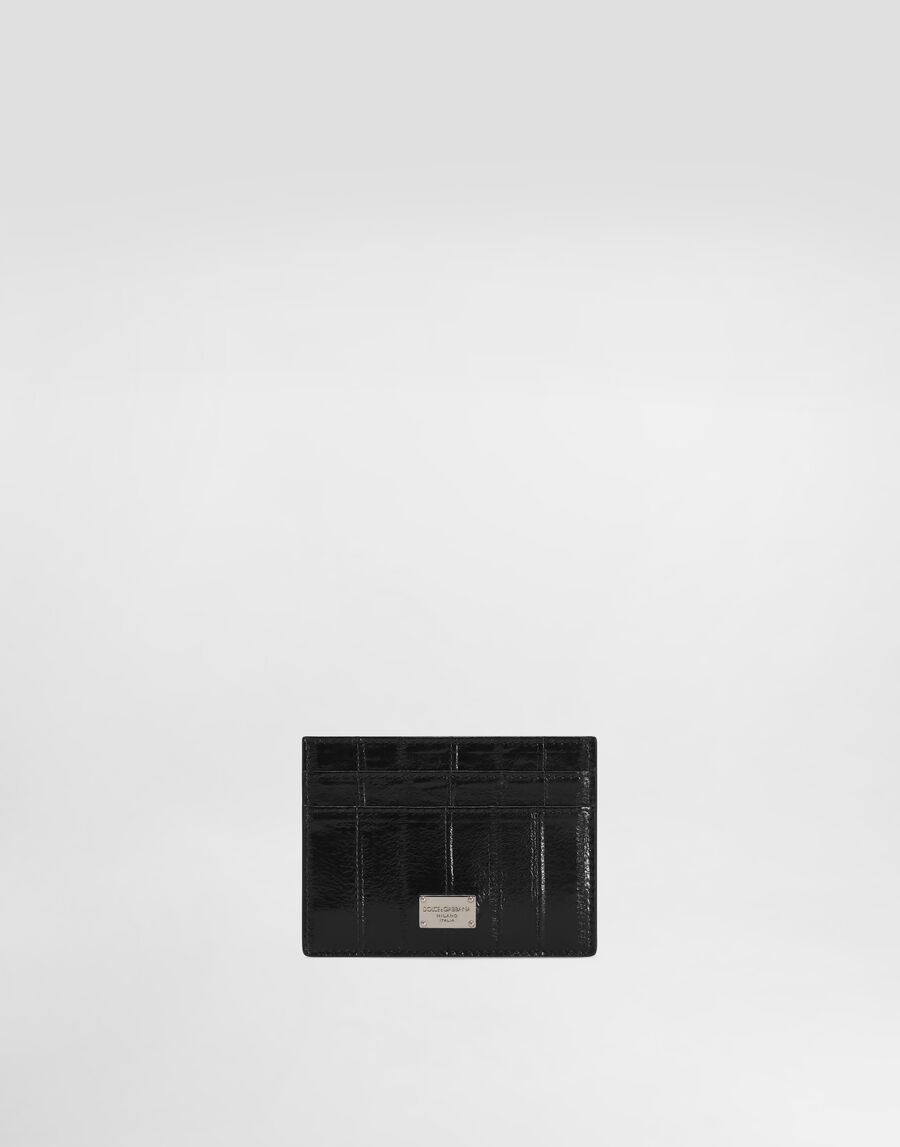 Eel skin card holder