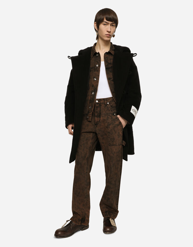 Dolce&Gabbana Overdyed denim worker jeans Multicolor GV7VHDG8JL0