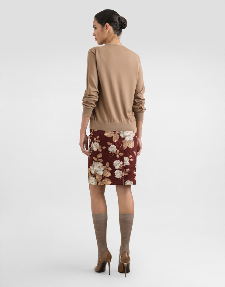 Dolce & Gabbana Pullover in Cashmere Beige FXT63ZJBW0P