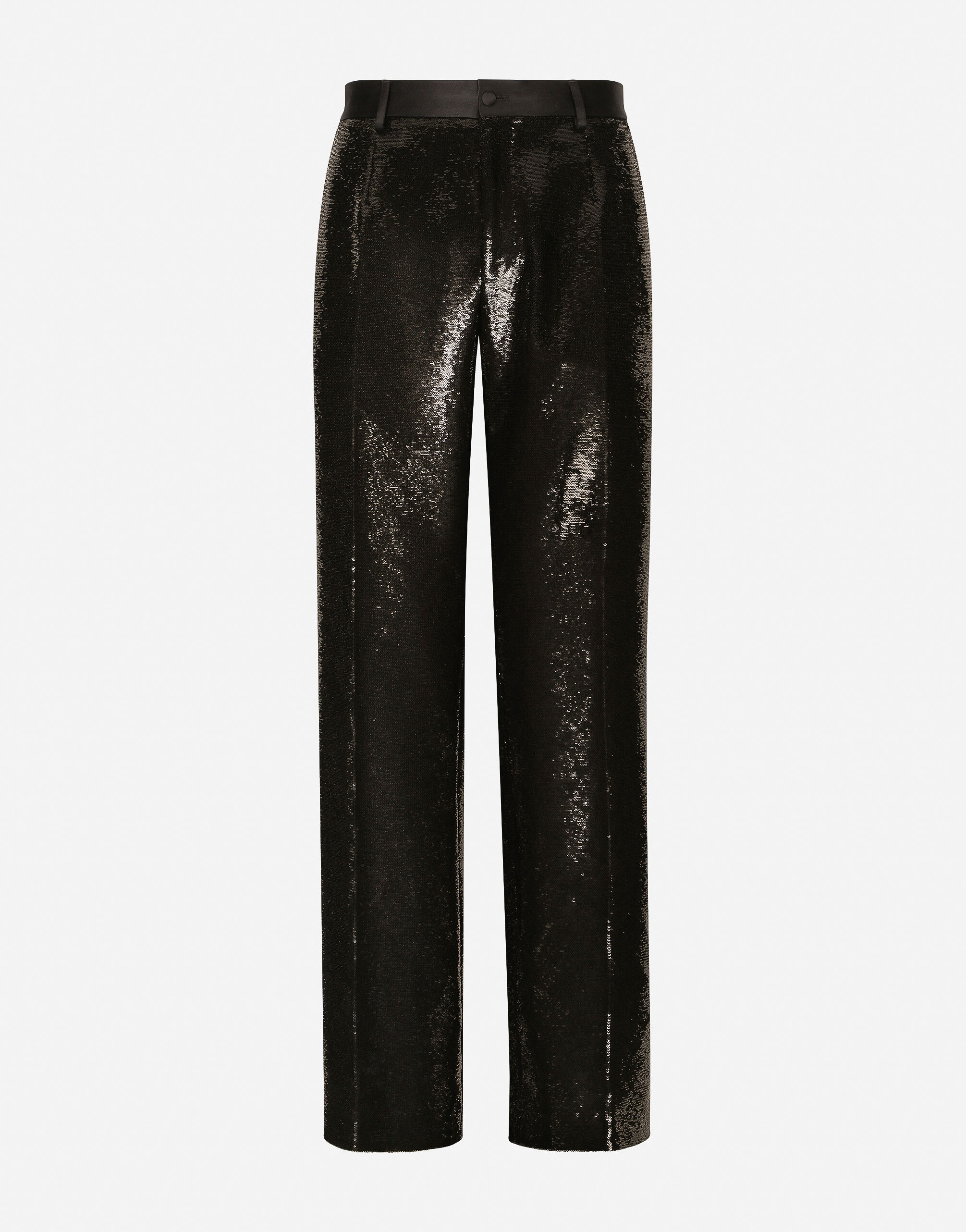 Dolce&Gabbana Sequined straight-leg pants Silver WNP7S5W1111