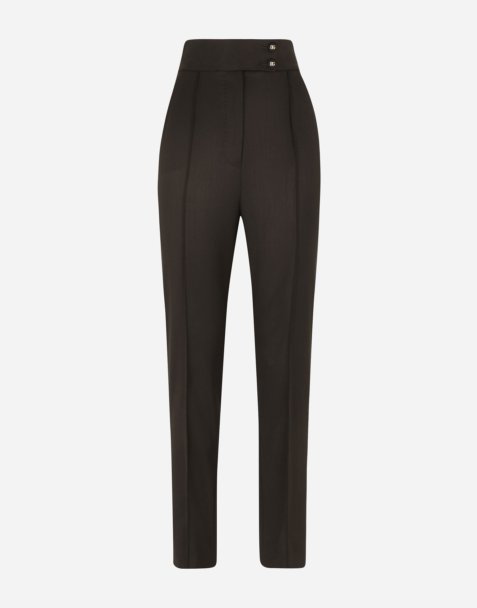 Dolce & Gabbana Wool poplin pants Black FTCWXTFUBFZ