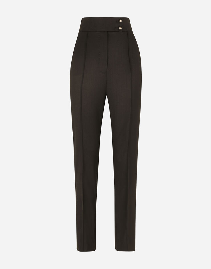 Dolce & Gabbana Wool poplin pants Black FTCF1TFUBD5
