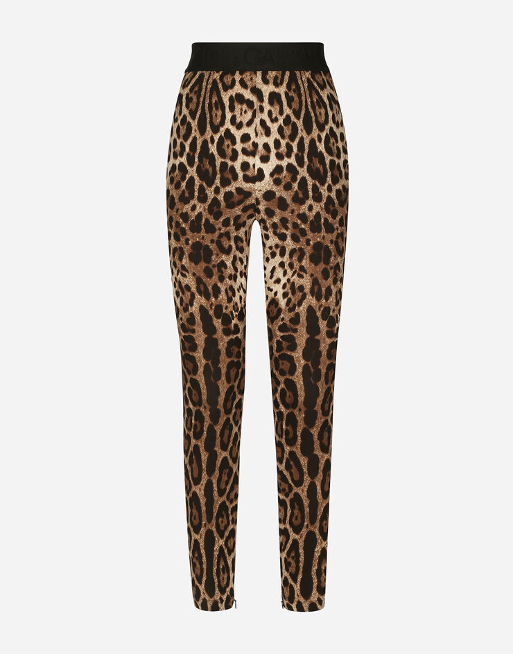 Dolce & Gabbana Leggings in charmeuse stampa leopardo Stampa animalier FTCTNTFSADD