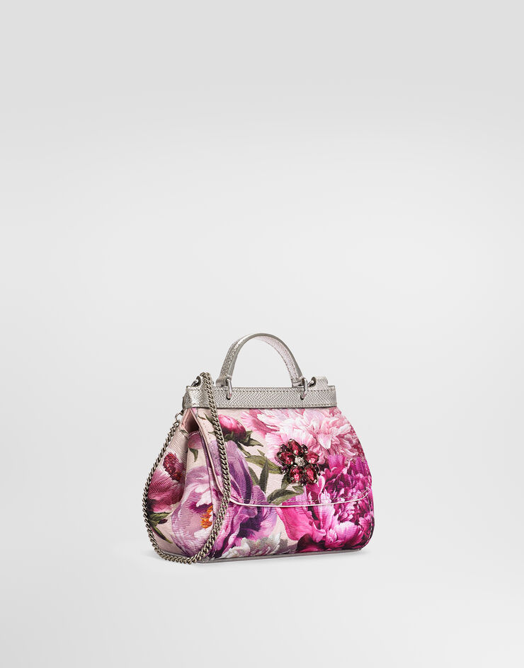 Dolce & Gabbana Sicily 织锦手袋 牡丹印花 Multicolor EB0003A0870