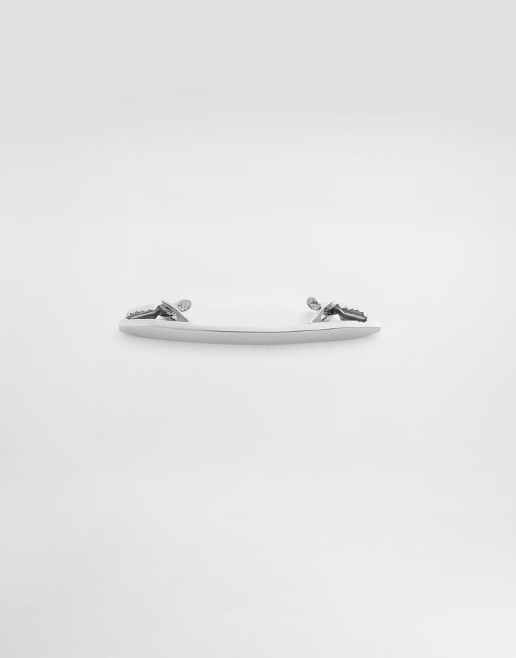 Dolce & Gabbana Collar pin with logo Silver WJR5S1W1111