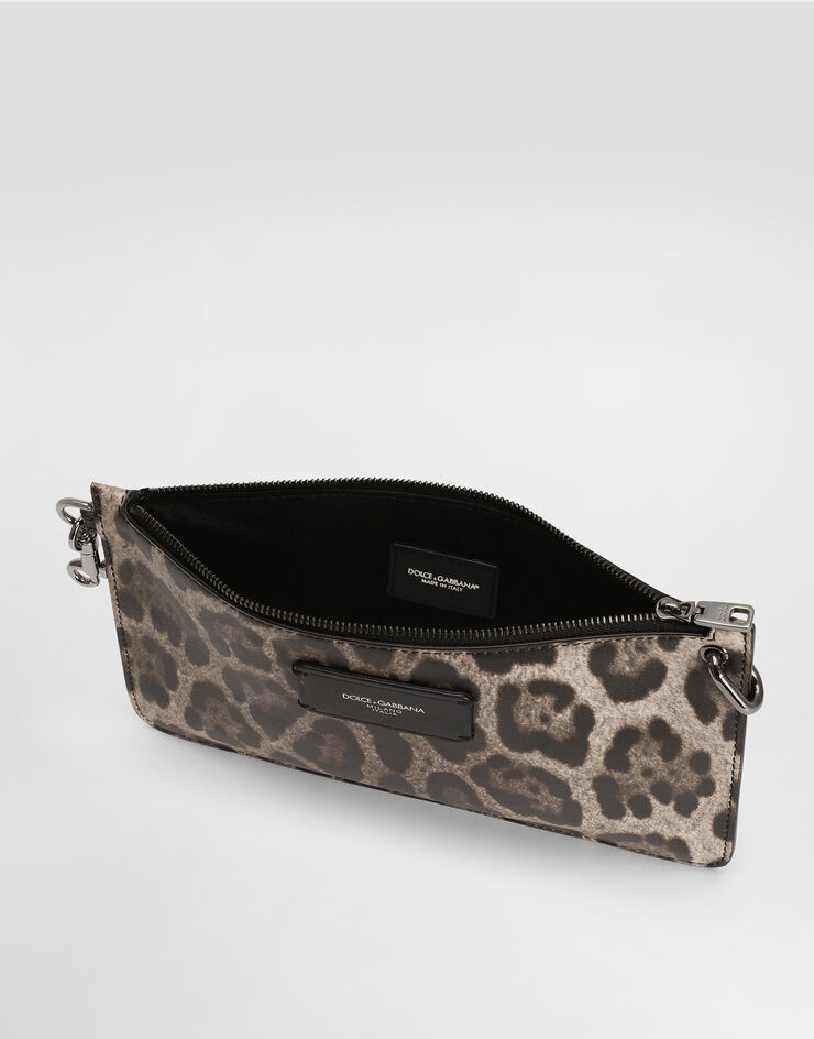 Dolce & Gabbana Neceser en piel de becerro Imprima BP3343A6519