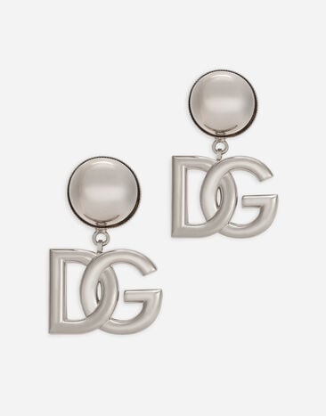 Dolce & Gabbana KIM DOLCE&GABBANAأقراط أذن بمشبك وشعار DG أسود VG6187VN187