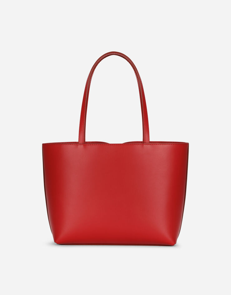 Dolce & Gabbana Маленькая сумка-шоппер DG Logo из телячьей кожи красный BB7337AW576