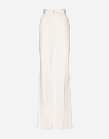 Dolce & Gabbana Pantalón acampanado de dril Blanco FTCPPTFUFKO