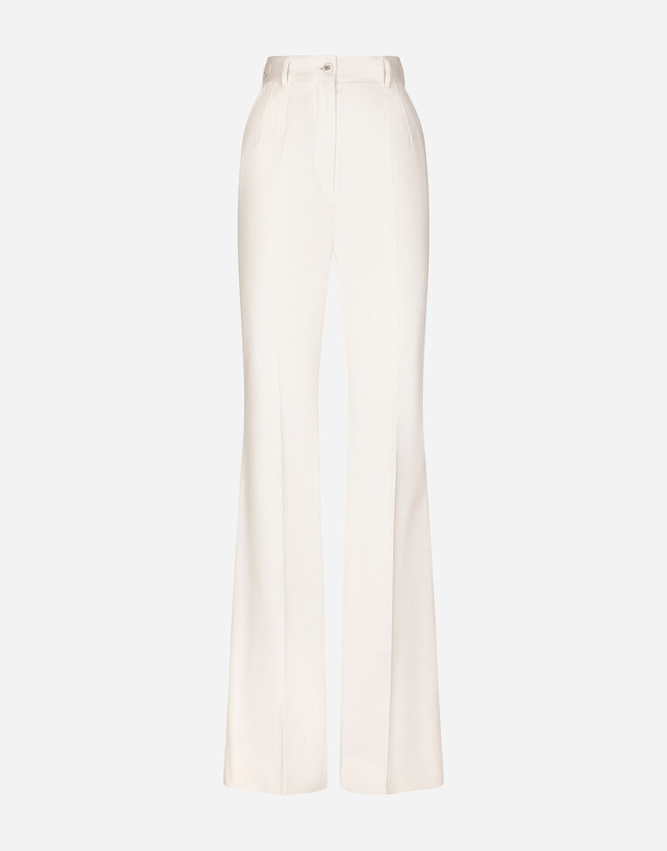 Dolce & Gabbana Pantaloni flare in drill Bianco FTCPPTFUFKO