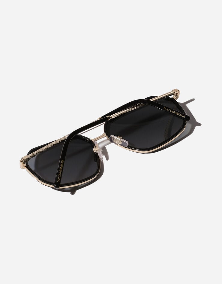 Dolce & Gabbana Gros grain sunglasses Gold and Black VG2285VM281