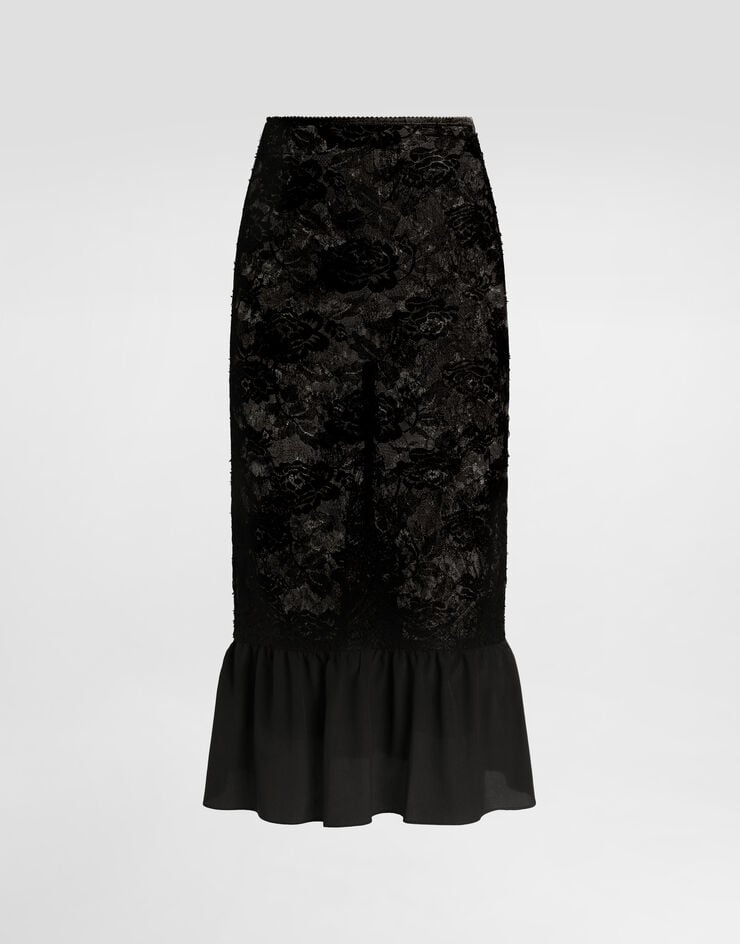 Dolce & Gabbana Lace skirt Dolce & Gabbana Lace skirt Black F4DLSTGDEAJ