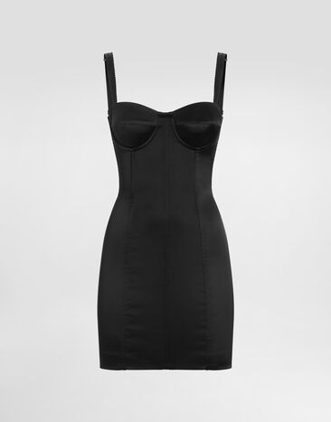 Dolce & Gabbana Satin corset minidress Pink F6DIHTFURAG