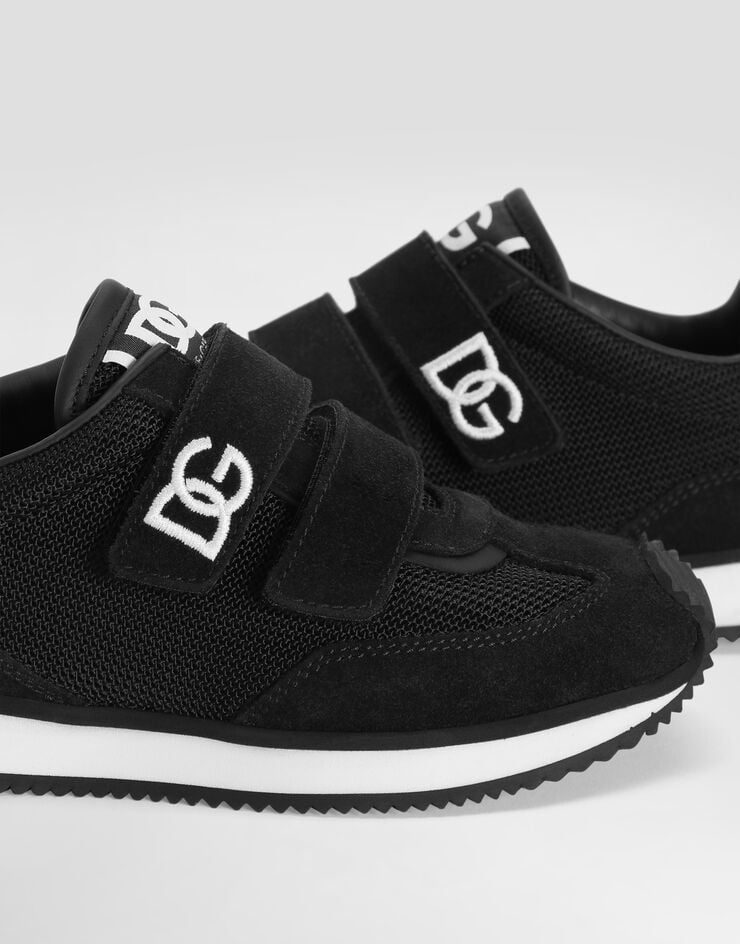 Dolce & Gabbana Mesh and suede sneakers Black DA5321AX274