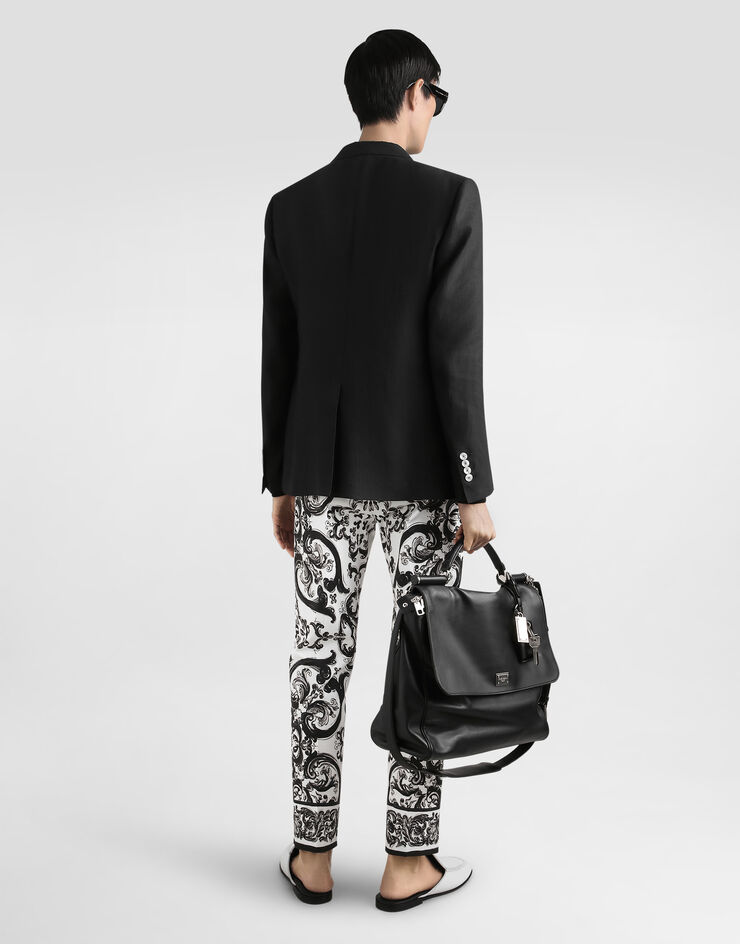 Dolce & Gabbana Hose mit Majolika-Print Mehrfarbig GYK9ETFPFSN