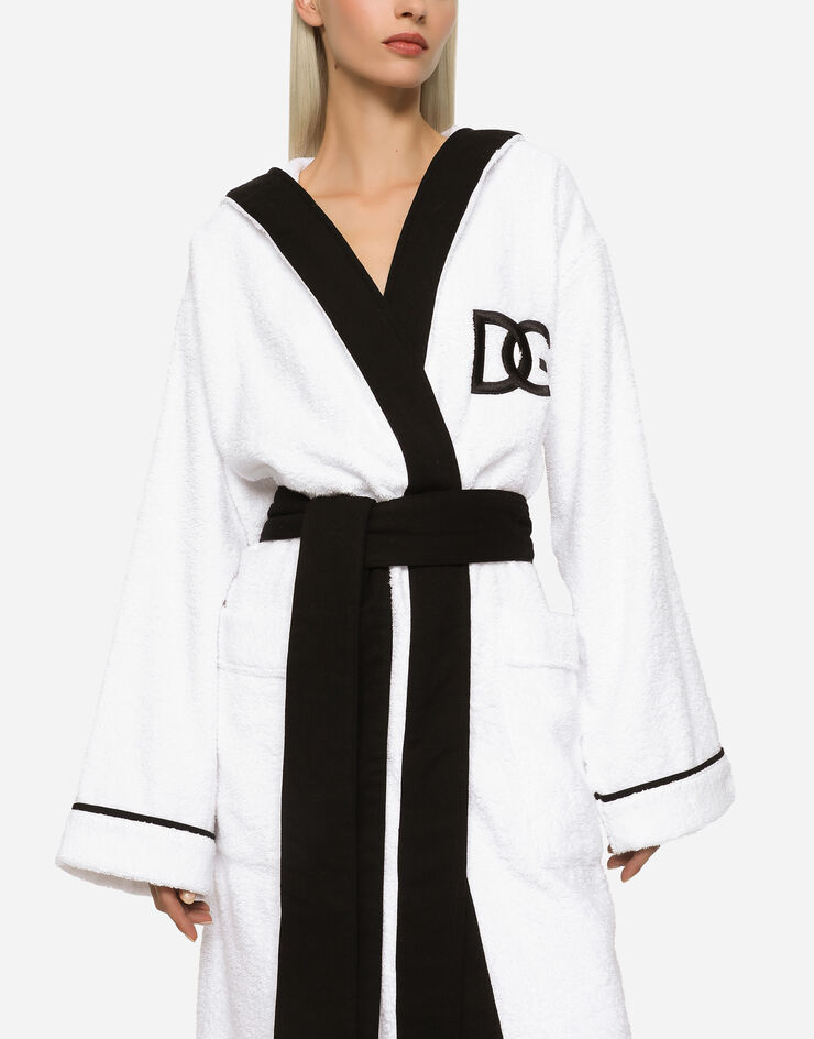 Dolce & Gabbana Terry Cotton Bathrobe Multicolor TCF015TCAHC