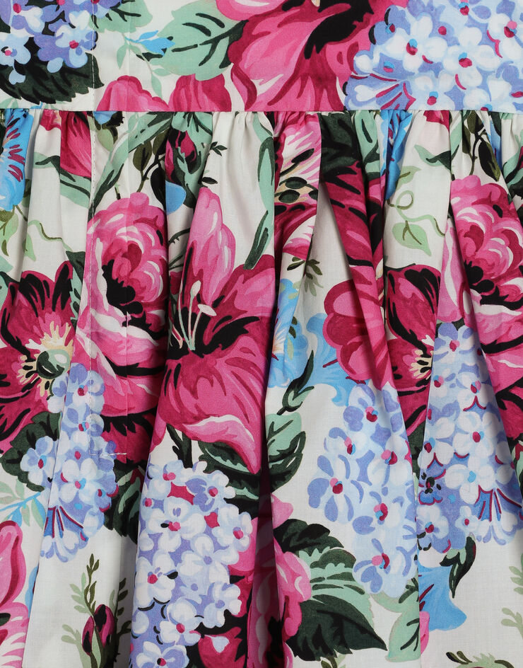 Dolce & Gabbana Printed poplin dress Multicolor L53DF6HS5TP