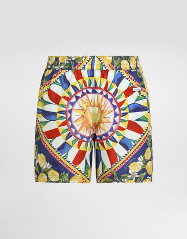 Dolce & Gabbana Carretto-print swim boxer shorts Multicolor M4F91TFPSIU