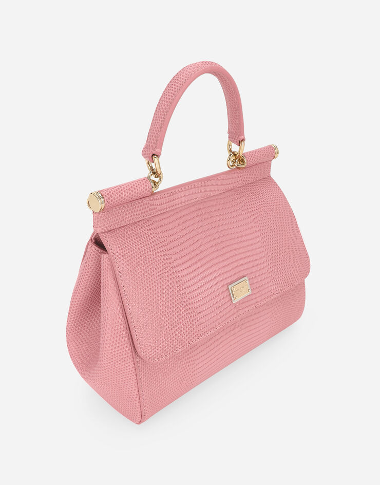 Dolce & Gabbana Henkeltasche Sicily mittelgroß ROSA BB6003A1095