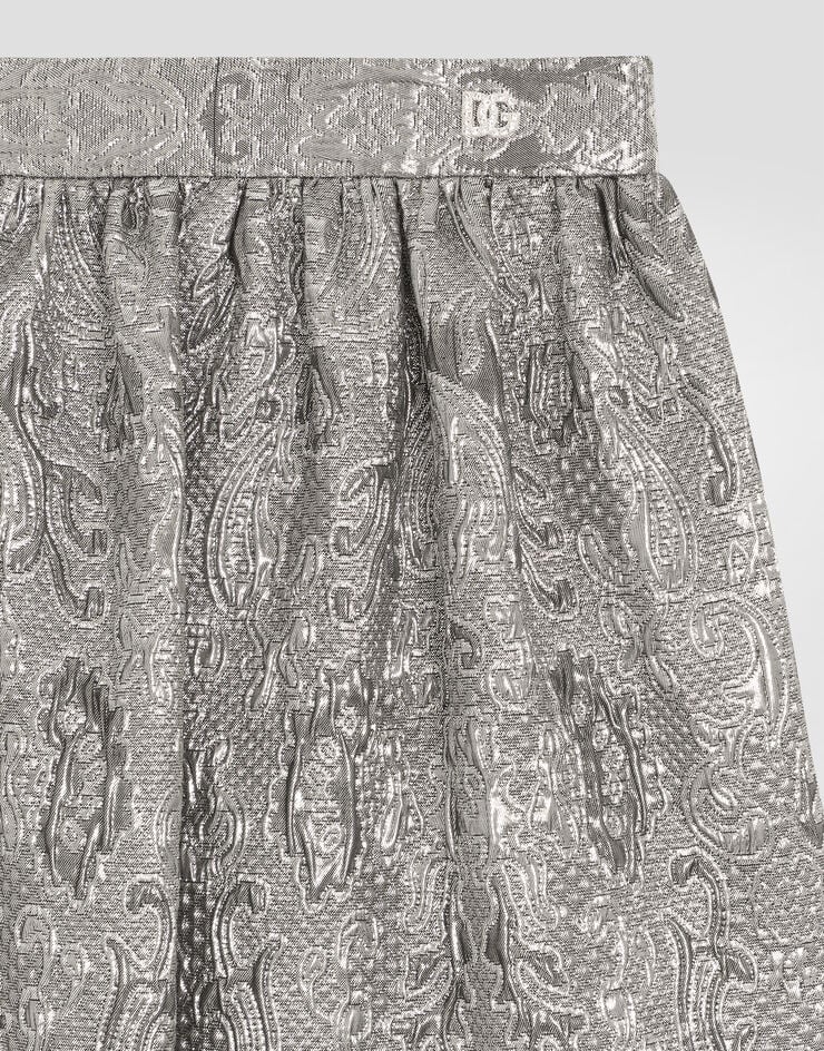 Dolce & Gabbana Falda de tejido jacquard lamé Dolce & Gabbana Falda de tejido jacquard lamé Silver L55I77HJMQW
