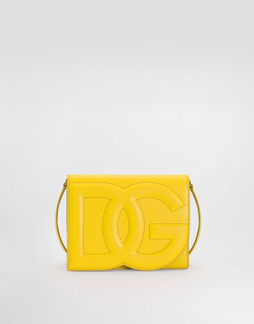 Dolce & Gabbana Calfskin DG logo crossbody bag Yellow BB7287AW576