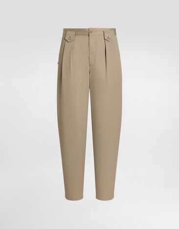 Dolce & Gabbana Gabardine trousers Beige GP13XTFUFL3