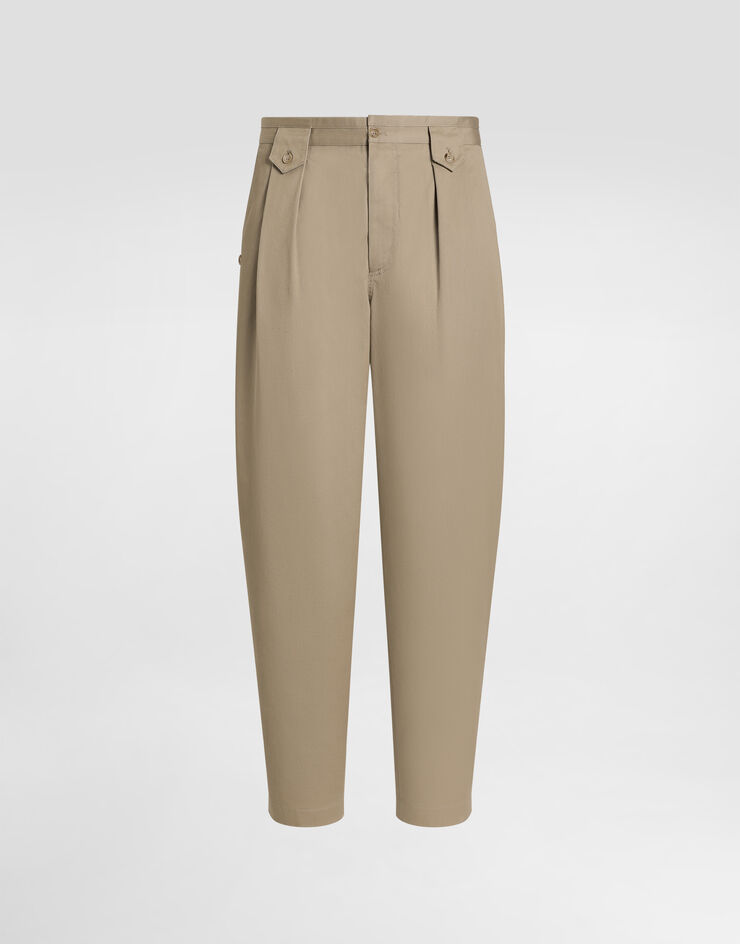 Dolce & Gabbana Gabardine trousers Beige GP13XTFUFL3