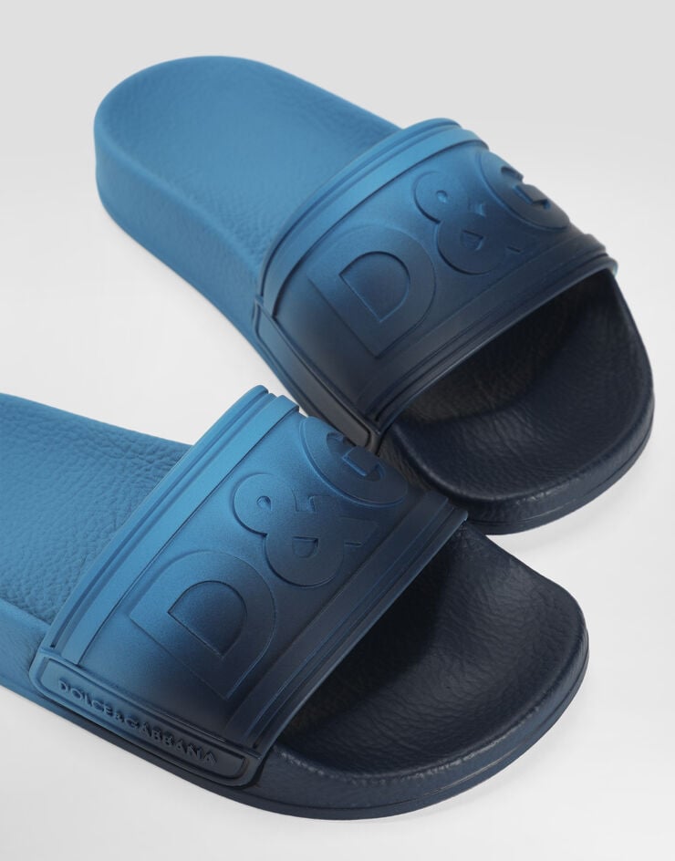 Dolce & Gabbana Slides with ombré hydro dripping Dolce & Gabbana Slides with ombré hydro dripping Azure DD0320A5631