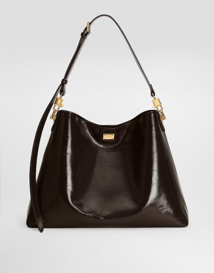 Dolce & Gabbana Large Vittoria calfskin shoulder bag Dolce & Gabbana Large Vittoria calfskin shoulder bag Brown BB7942AZ000