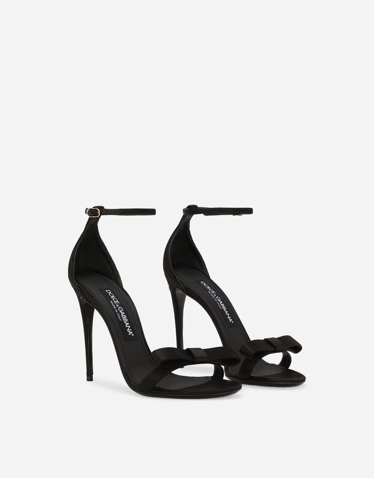 Dolce&Gabbana Satin sandals Black CR1617A7630