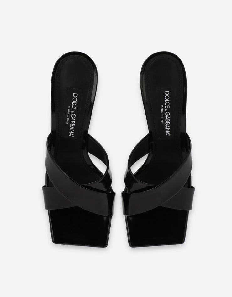 Dolce & Gabbana خف من جلد عجل مصقول بكعب 3.5 أسود CR1377A1037