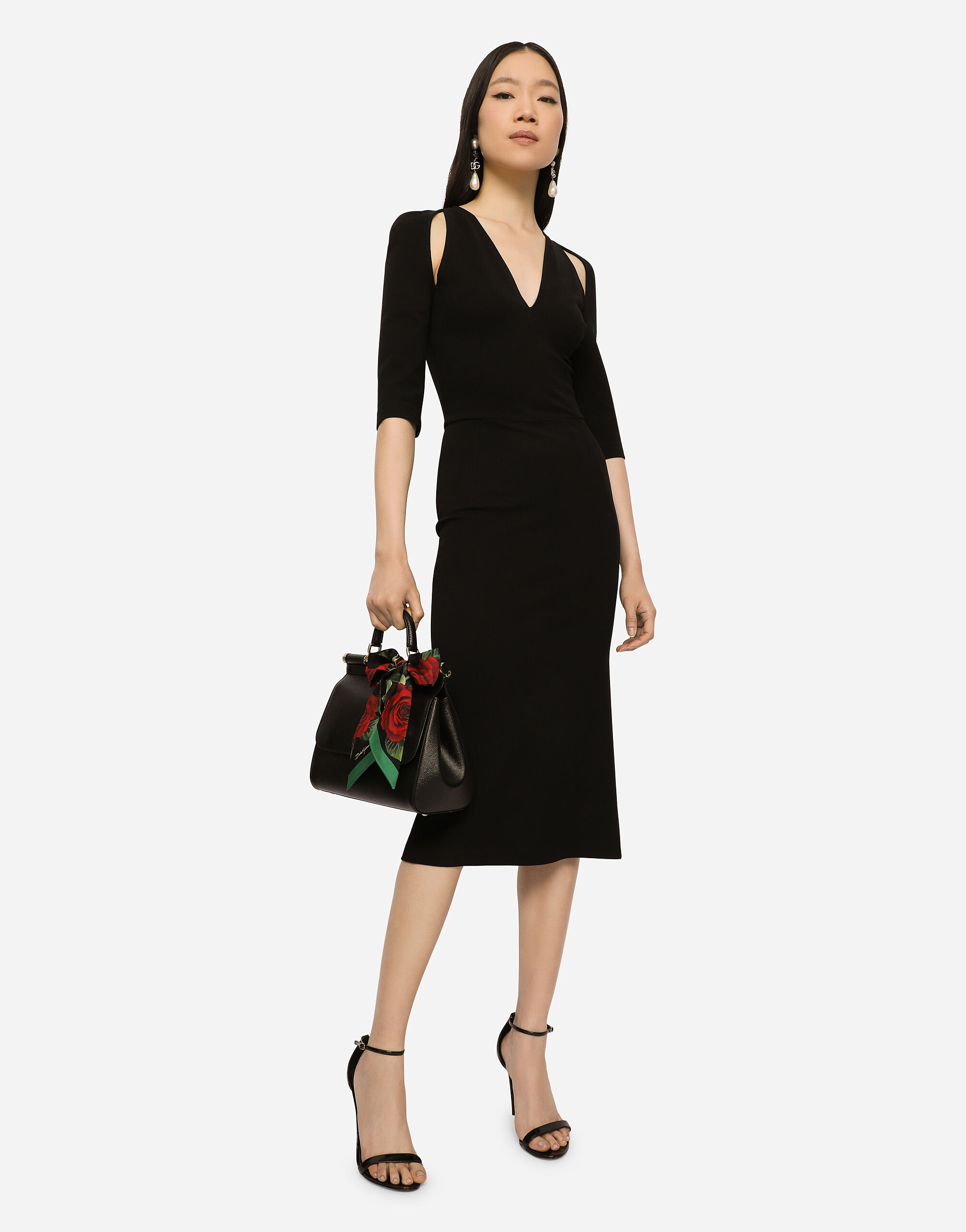 Calf length jersey dress online