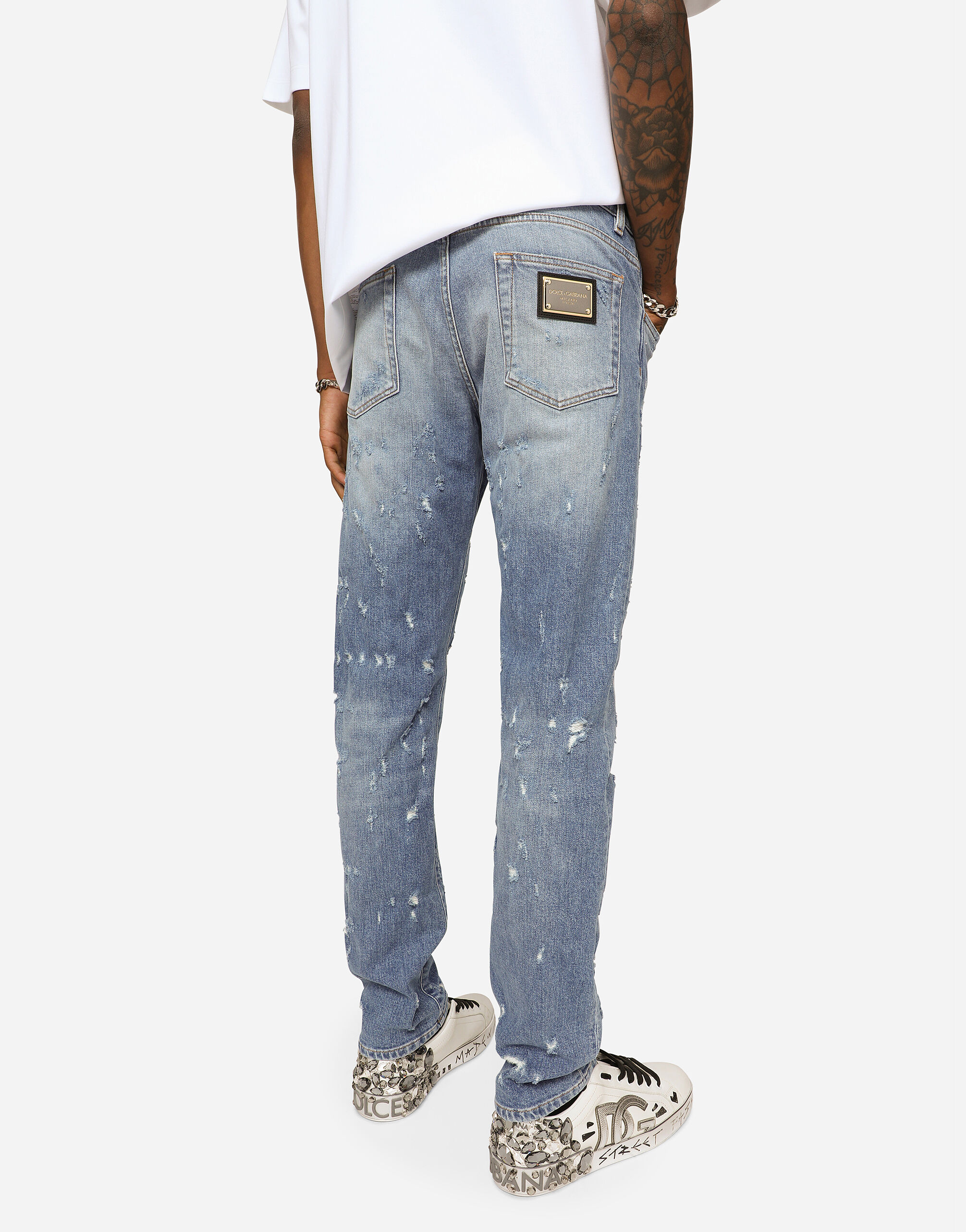 Fear of god paint best sale splatter jeans
