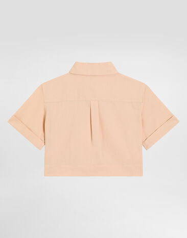 Dolce & Gabbana Cotton blend shirt Beige L56S51FUTDP