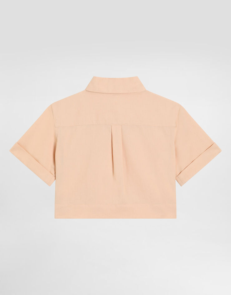 Dolce & Gabbana Cotton blend shirt Beige L56S51FUTDP