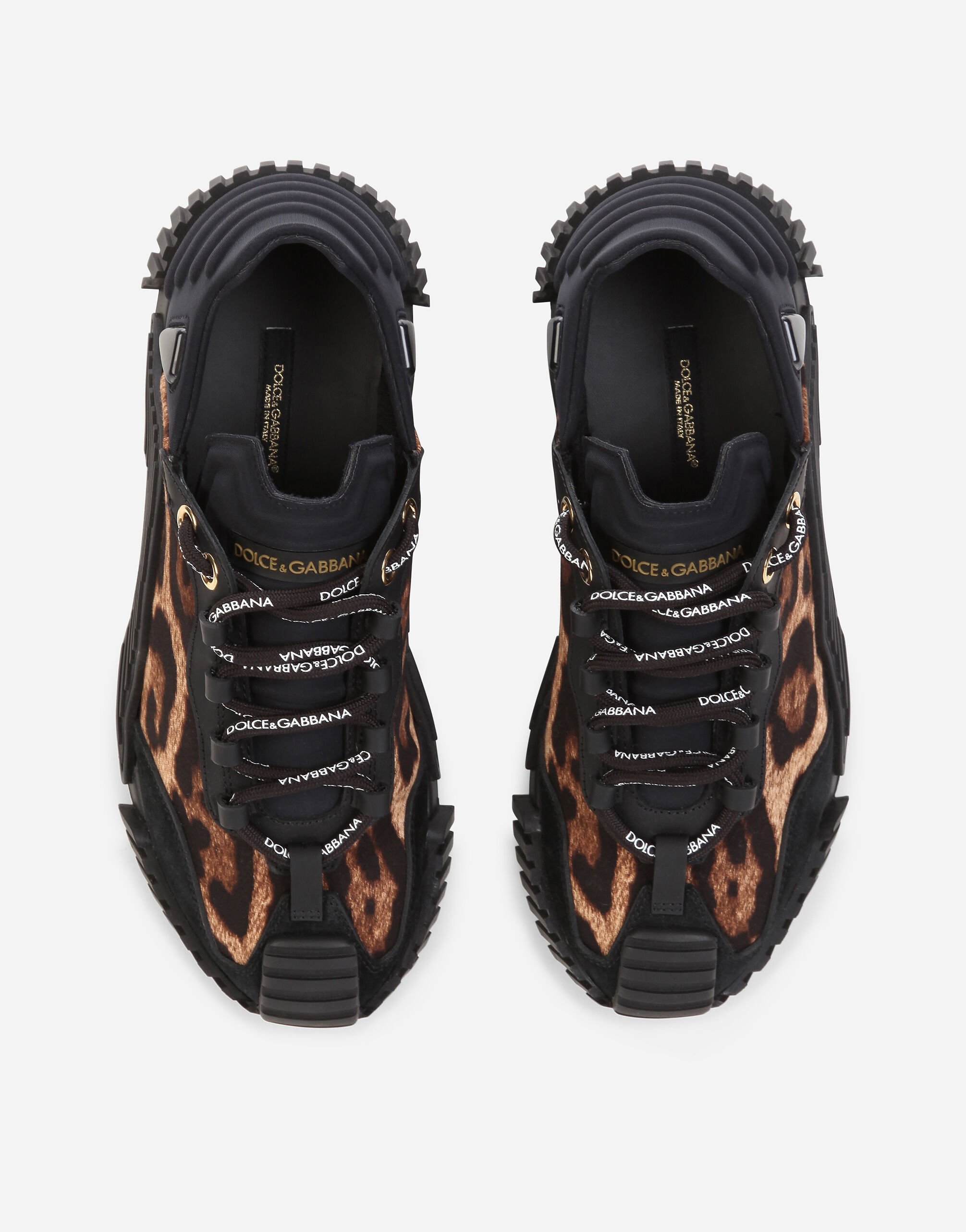 Leopard print cotton NS1 slip on sneakers in Multicolor for